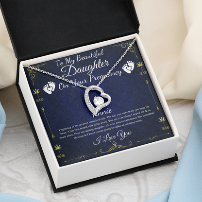 Daughter Pregnancy Gift for Daughter Baby Shower Gift for Mom to be Gift for Expecting Mom Gift Pregnant Daughter Gift from Mom, Heart #0212 Annie