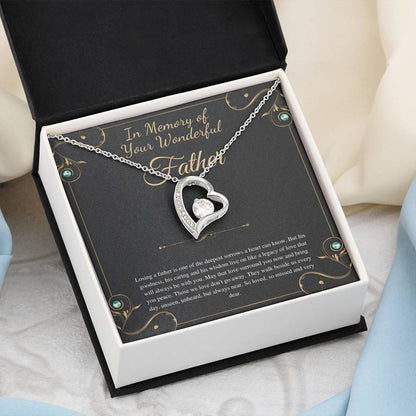 Loss of Father Gift, Dad Memorial Gift Dad condolence gift, Grief Gift, Father Remembrance Necklace, Sorry for your loss , bereavement gift
