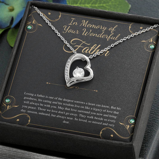 Loss of Father Gift, Dad Memorial Gift Dad condolence gift, Grief Gift, Father Remembrance Necklace, Sorry for your loss , bereavement gift