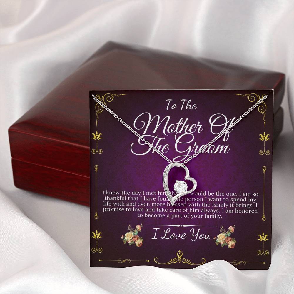 Heart, Mother of the Groom Gift from Bride, Mother-In-Law Gift, Jewelry Gift for Mother of the Groom, Mother of the groom necklace #0127