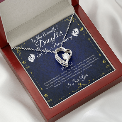Daughter Pregnancy Gift for Daughter Baby Shower Gift for Mom to be Gift for Expecting Mom Gift Pregnant Daughter Gift from Mom, Heart #0212 Annie