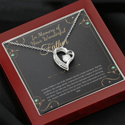 Loss of Father Gift, Dad Memorial Gift Dad condolence gift, Grief Gift, Father Remembrance Necklace, Sorry for your loss , bereavement gift