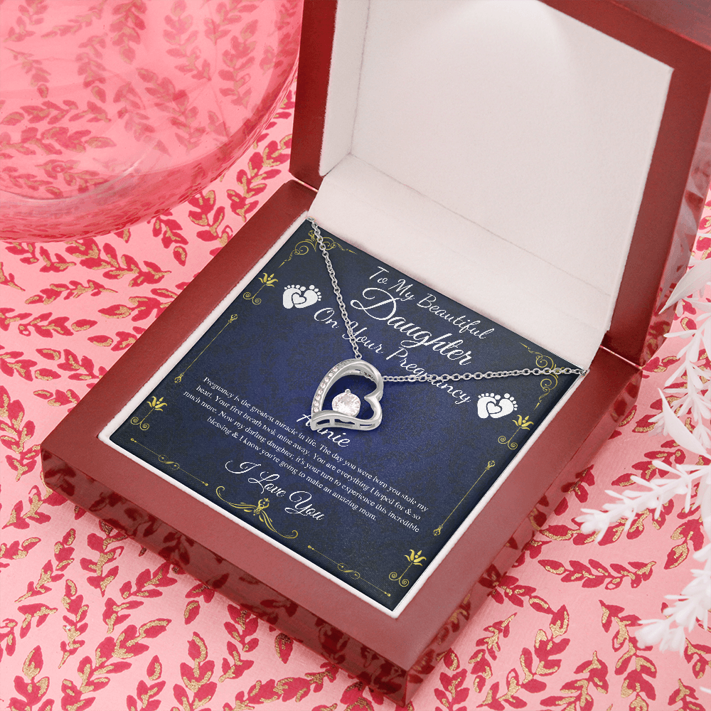 Daughter Pregnancy Gift for Daughter Baby Shower Gift for Mom to be Gift for Expecting Mom Gift Pregnant Daughter Gift from Mom, Heart #0212 Annie