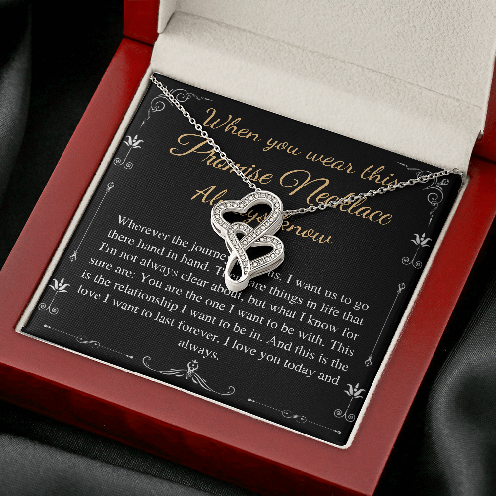 Promise gift Necklace for Girlfriend, Valentines day gift for Girlfriend, Anniversary gift for Girlfriend, necklace for girlfriend