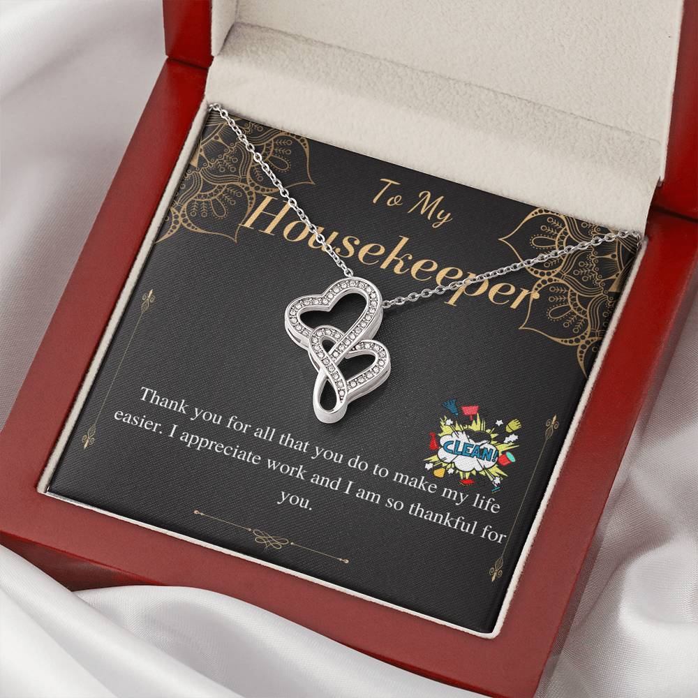 Housekeeper Gift, Housekeeper Necklace, Housekeeper Jewelry, Housekeeper Thank You,Housekeeper Appreciation,Housekeeper Christmas Gift #0749