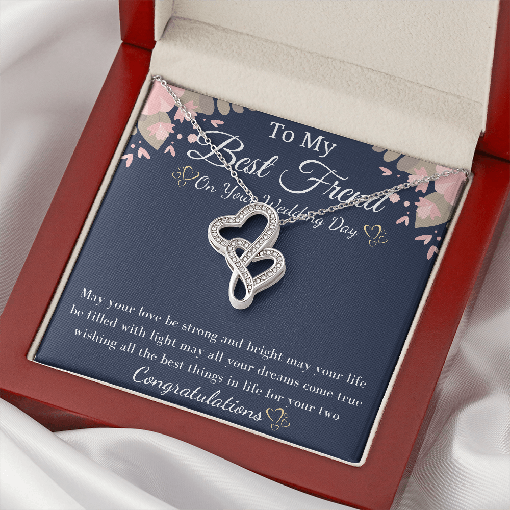 Best Friend Gift on Her Wedding Day, Best Friend to Bride Gift, Friend of the Bride Necklace, Bride Jewelry gift, Friend to Bride Necklace