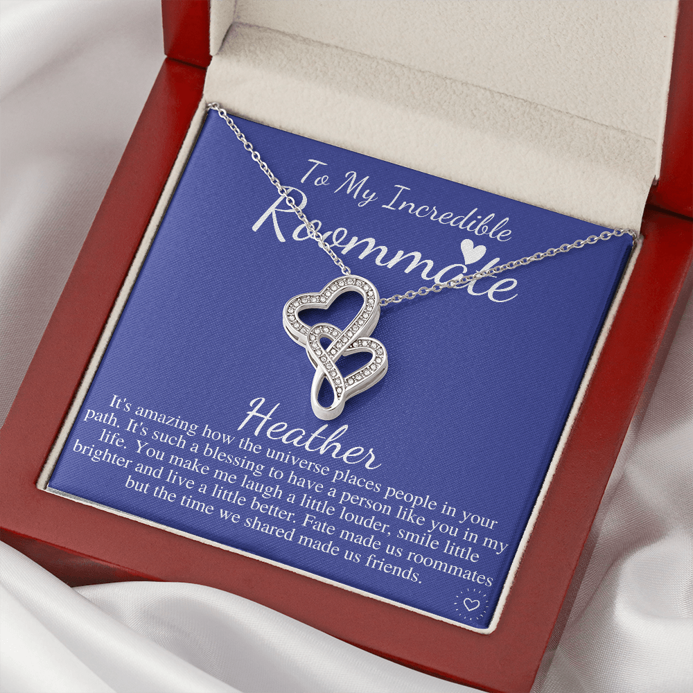 Roommate Necklace Gift, College Roommate, Roommate Necklace, Dorm Mate Gift Idea, Roomie Birthday Present, Roommate Christmas gift Heather