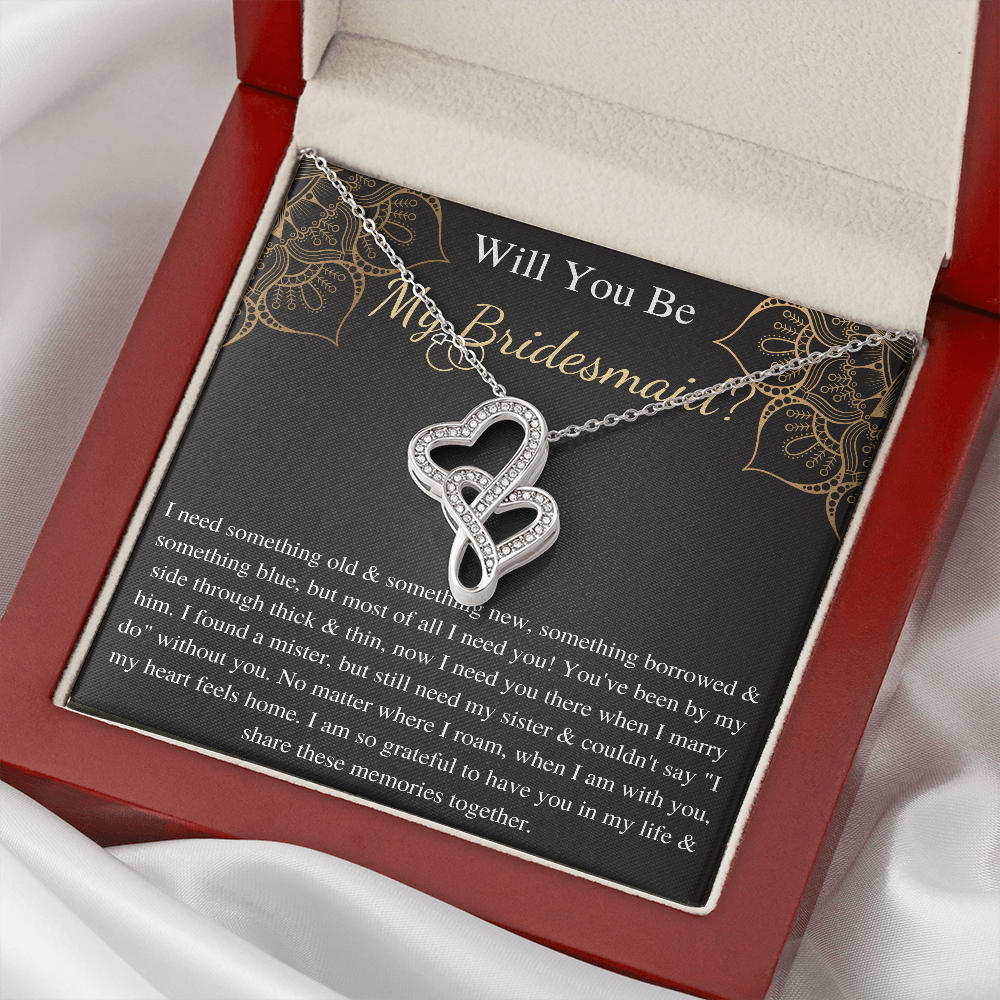 Bridesmaid Gifts, Bridesmaid Jewelry, Bridal Party Gift, Bridesmaid Necklace, Personalized Bridesmaid Gift, from bride to bridesmaid