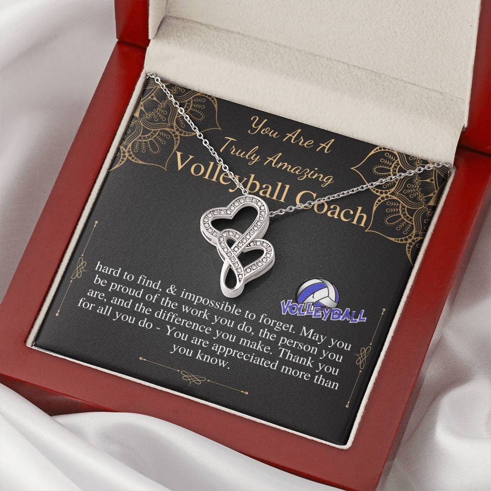 Volleyball Coach Gift | Gift for Volleyball Coach Necklace | A Truly Amazing Volleyball Coach Appreciation Gift, Coach Christmas Gift #0736