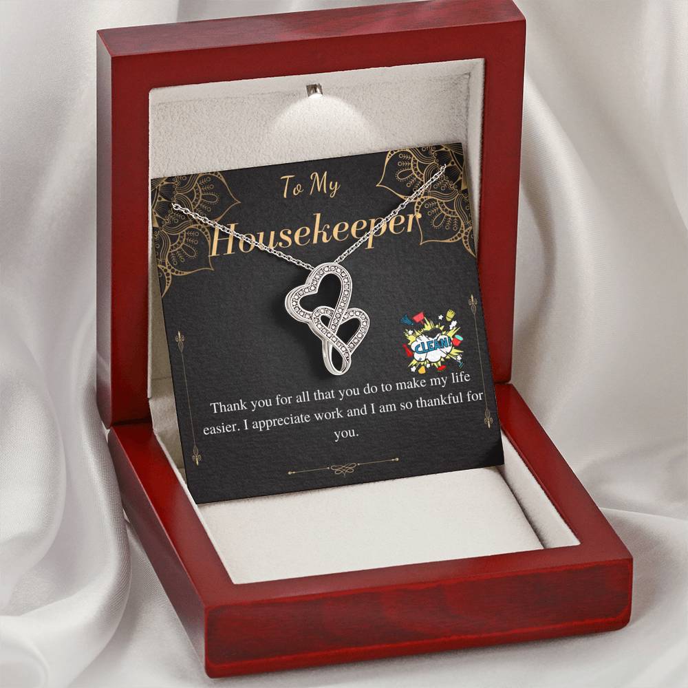 Housekeeper Gift, Housekeeper Necklace, Housekeeper Jewelry, Housekeeper Thank You,Housekeeper Appreciation,Housekeeper Christmas Gift #0749