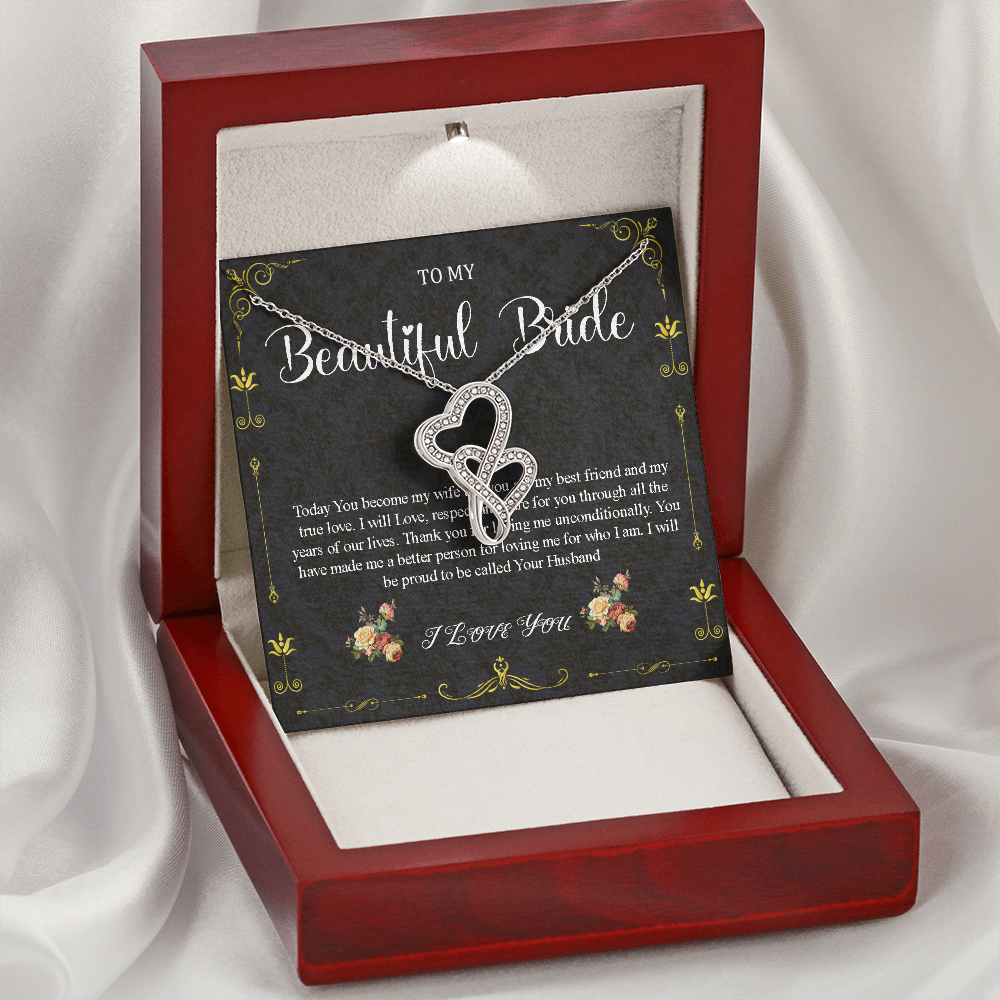 Gift for Bride Gift From Groom, Wedding Day Gift, Groom to Bride, Jewelry Gift from Groom to Bride, Beautiful Bride Necklace, To My Bride