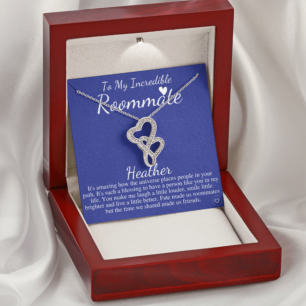 Roommate Necklace Gift, College Roommate, Roommate Necklace, Dorm Mate Gift Idea, Roomie Birthday Present, Roommate Christmas gift Heather