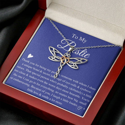 Bestie Necklace, Gift For Best Friend, Anniversary Gift For Best Friend, Best Friend Gift For Birthday, Friendship Christmas Necklace #0593