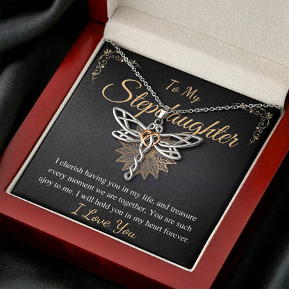 Stepdaughter Necklace, Stepdaughter Wedding Gift, Bonus Daughter Necklace, Stepdaughter Birthday, Step Daughter Jewelry,Christmas Gift #0518