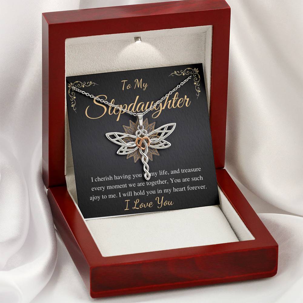 Stepdaughter Necklace, Stepdaughter Wedding Gift, Bonus Daughter Necklace, Stepdaughter Birthday, Step Daughter Jewelry,Christmas Gift #0518