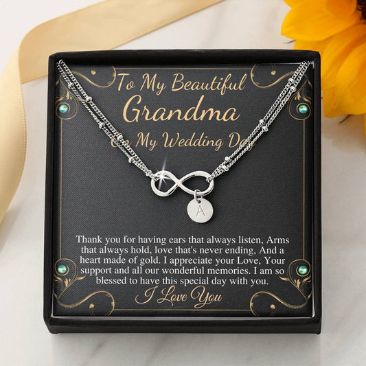 Grandmother Of The Bride Gift From Granddaughter, Grandmother Gift From Bride, Bracelet Jewelry Gift For Grandma On My Wedding Day #0782
