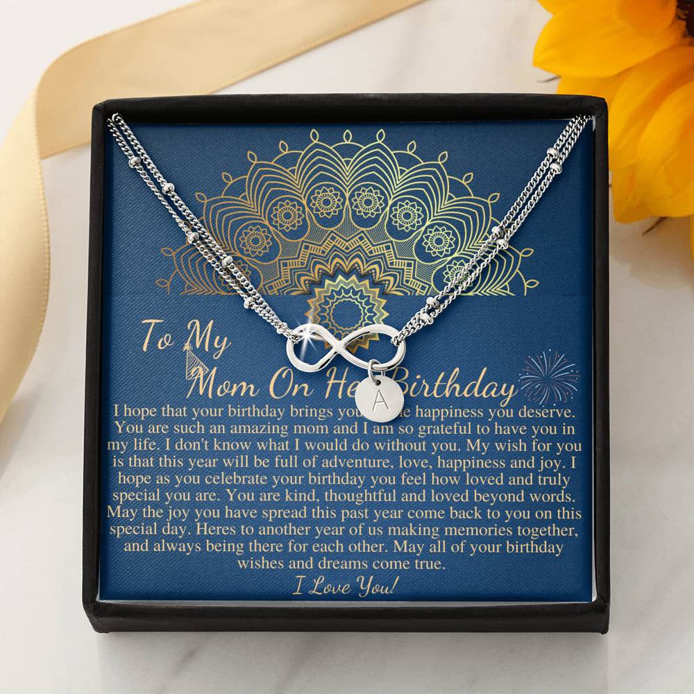 Mom Birthday Gift from daughter or Son, Sentimental Gifts for Mom Birthday, Mother Birthday Gift with Message Card Quote, Mom Bracelet #0646