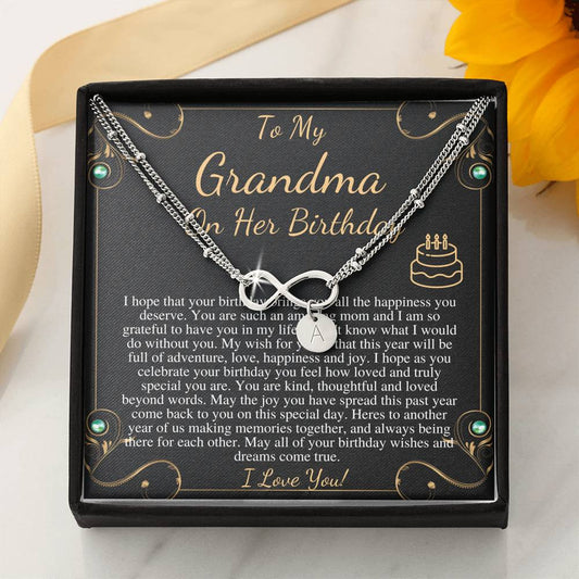 Grandma Birthday Gift from granddaughter or grandSon, Sentimental Gifts for Grandmother Birthday, Grandmother Birthday Charm Bracelet #0647