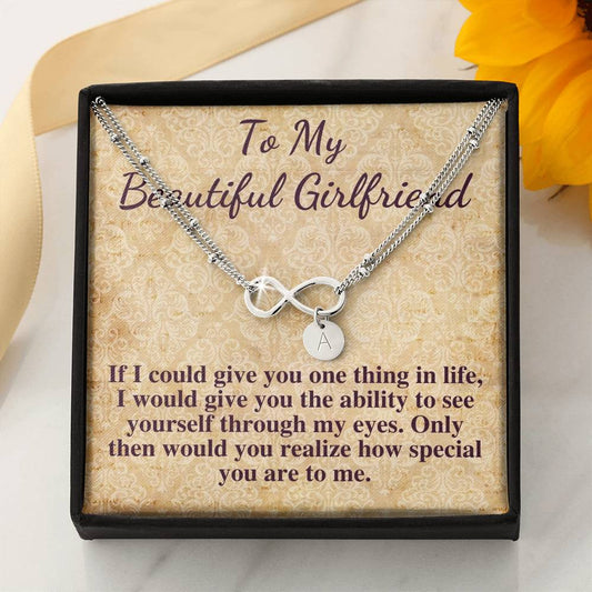 Interlocking Hearts Necklace, To My Girlfriend, Necklace For Girlfriend, Girlfriend Jewelry, Girlfriend Gift, Anniversary Gift For