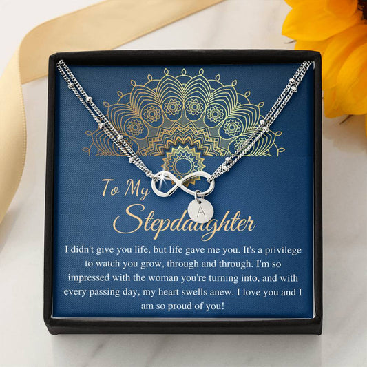 Step Daughter Bracelet, Wedding Gifts from Stepmom and Stepdad, Stepdaughter Gift for Birthday ,Bonus Daughter Bracelet,Christmas Gift #0520