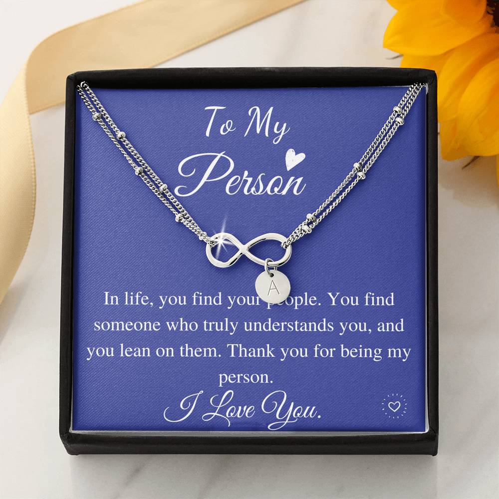 Girlfriend Gift,  Initial Charm Bracelet, You're My Person Bracelet, Greys Anatomy Quote, Girlfriend Birthday Gift, Christmas Gift #0608