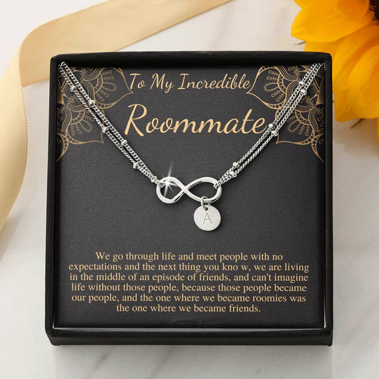 Roomies wish bracelet roommate gift graduation gift for roommate bracelet, Roommate birthday bracelet,Christmas Initial Charm Bracelet #0589