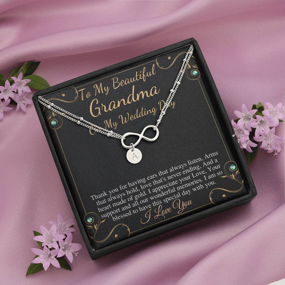 Grandmother Of The Bride Gift From Granddaughter, Grandmother Gift From Bride, Bracelet Jewelry Gift For Grandma On My Wedding Day #0782