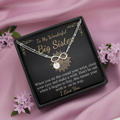 Big sister bracelet, Middle or Little Sister Brother Personalised kids girls name CHARM BRACELET, Big Sister Birthday, Christmas Gift #0558
