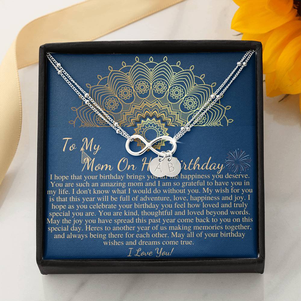 Mom Birthday Gift from daughter or Son, Sentimental Gifts for Mom Birthday, Mother Birthday Gift with Message Card Quote, Mom Bracelet #0646