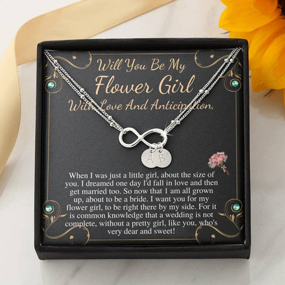flower girl bracelet, toddler flower girl, personalized flower girl gift, little girl bracelet, will you be my flower girl proposal #0777