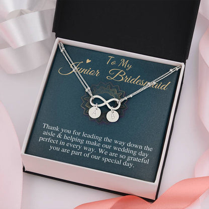 Junior Bridesmaid Gift Bracelet Personalized Flower Girl Gift for Junior Bridesmaid Gift for jr Bridesmaid Jewelry,Name Charm Bracelet #0788