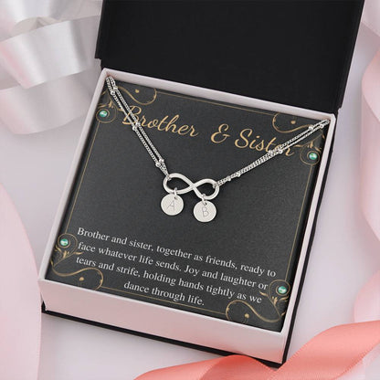 Brother and Sister Bracelet, Sibling Gift, Birthday Gift for Sister, Mother's Day Gift from Brother,Sister Christmas Gift From Brother #0536