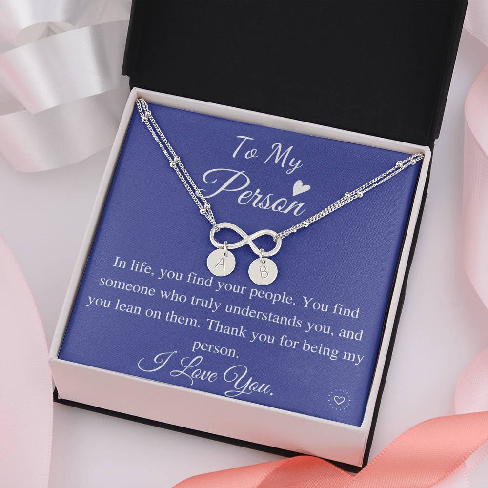 Girlfriend Gift,  Initial Charm Bracelet, You're My Person Bracelet, Greys Anatomy Quote, Girlfriend Birthday Gift, Christmas Gift #0608