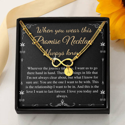 Necklace for Girlfriend, Valentines day gift for Girlfriend, Anniversary gift for Girlfriend, Promise necklace for girlfriend from Boyfriend