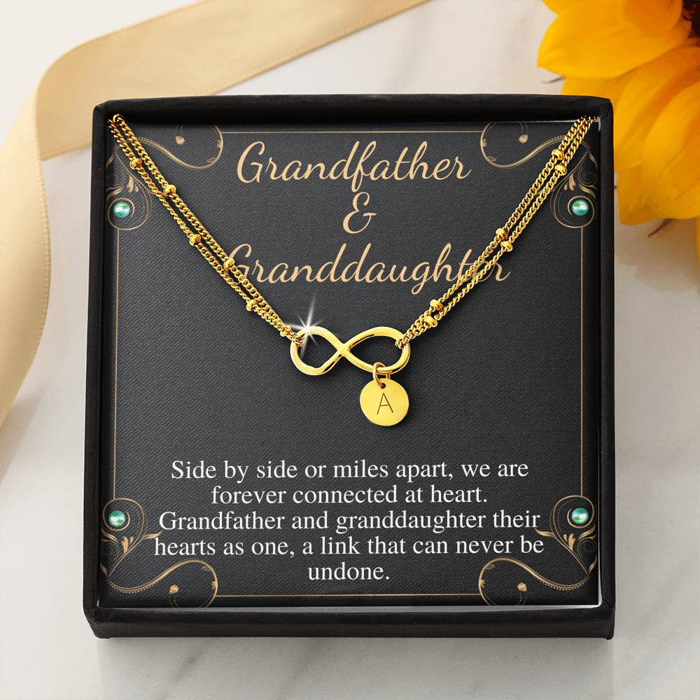 Grandfather & Granddaughter Bracelet, Granddaughter Gift Jewelry, From Grandfather Gift, Birthday Gift, Mothers Day, Christmas Gift #0513