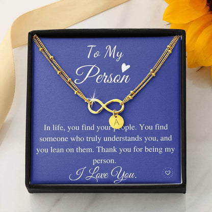 Girlfriend Gift,  Initial Charm Bracelet, You're My Person Bracelet, Greys Anatomy Quote, Girlfriend Birthday Gift, Christmas Gift #0608