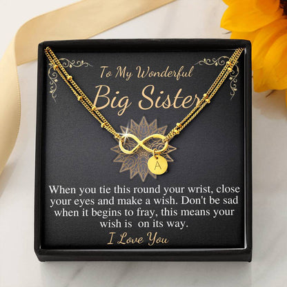 Big sister bracelet, Middle or Little Sister Brother Personalised kids girls name CHARM BRACELET, Big Sister Birthday, Christmas Gift #0558