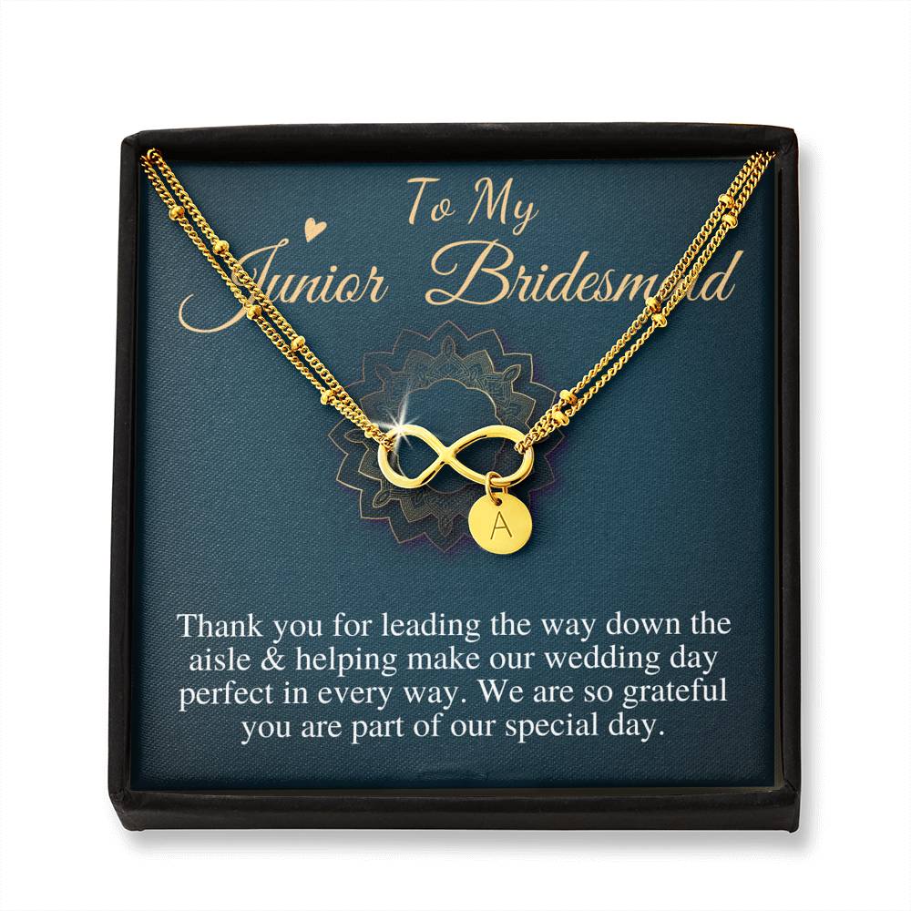 Junior Bridesmaid Gift Bracelet Personalized Flower Girl Gift for Junior Bridesmaid Gift for jr Bridesmaid Jewelry,Name Charm Bracelet #0788
