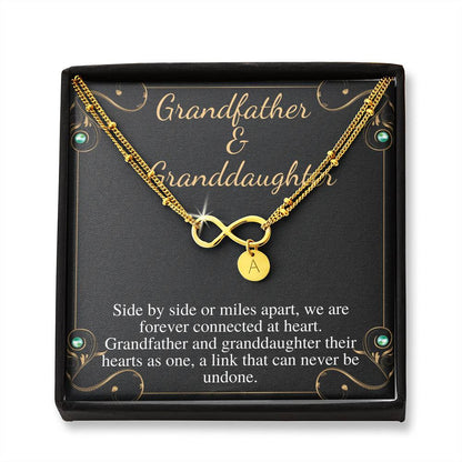 Grandfather & Granddaughter Bracelet, Granddaughter Gift Jewelry, From Grandfather Gift, Birthday Gift, Mothers Day, Christmas Gift #0513