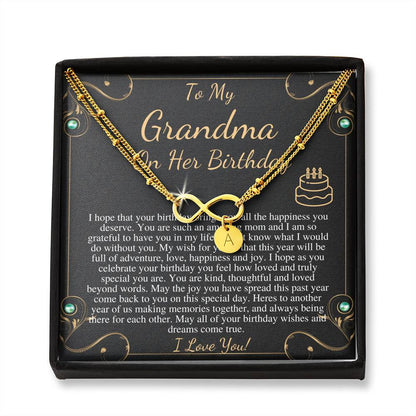 Grandma Birthday Gift from granddaughter or grandSon, Sentimental Gifts for Grandmother Birthday, Grandmother Birthday Charm Bracelet #0647