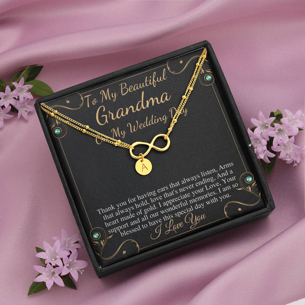Grandmother Of The Bride Gift From Granddaughter, Grandmother Gift From Bride, Bracelet Jewelry Gift For Grandma On My Wedding Day #0782