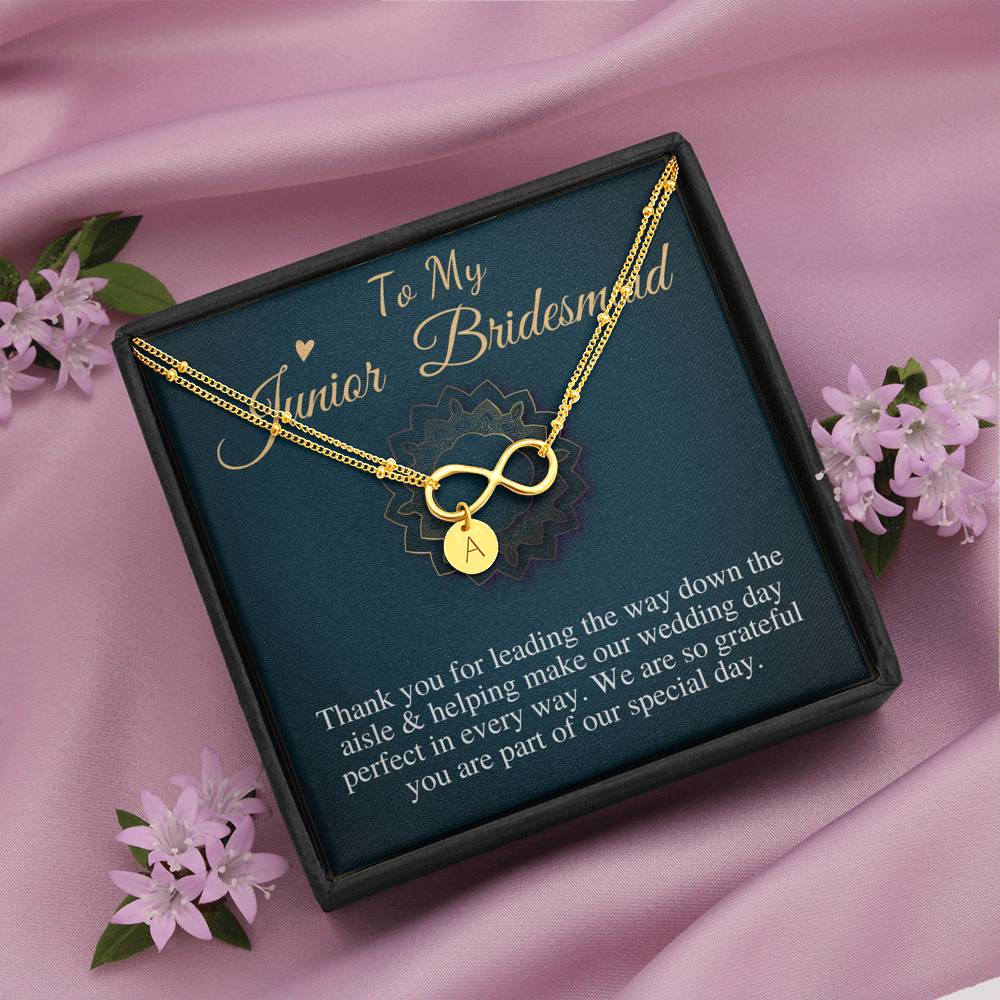 Junior Bridesmaid Gift Bracelet Personalized Flower Girl Gift for Junior Bridesmaid Gift for jr Bridesmaid Jewelry,Name Charm Bracelet #0788