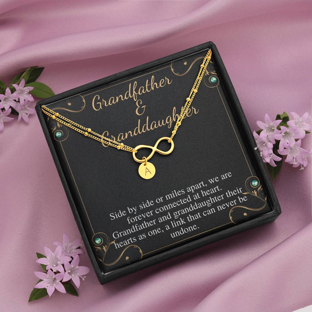 Grandfather & Granddaughter Bracelet, Granddaughter Gift Jewelry, From Grandfather Gift, Birthday Gift, Mothers Day, Christmas Gift #0513