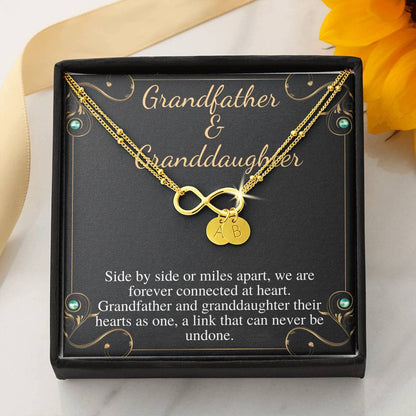 Grandfather & Granddaughter Bracelet, Granddaughter Gift Jewelry, From Grandfather Gift, Birthday Gift, Mothers Day, Christmas Gift #0513