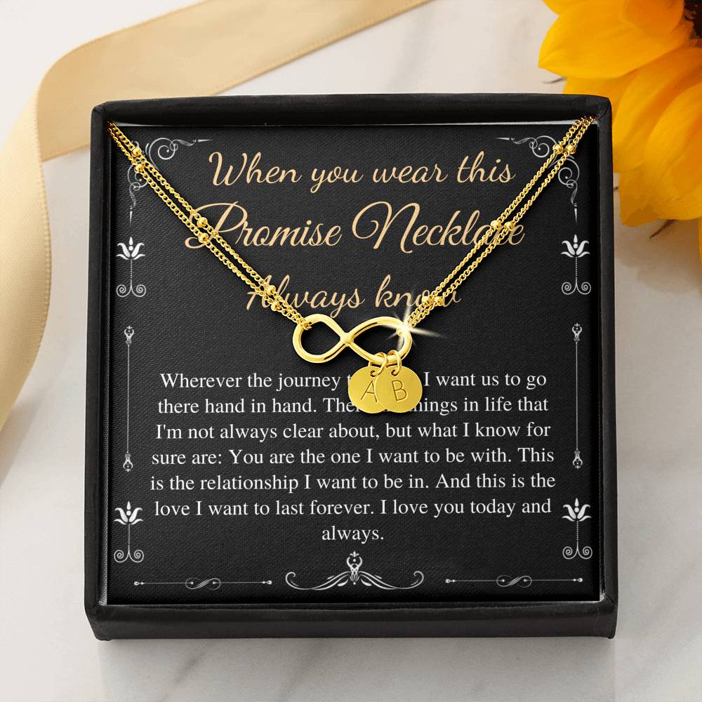 Necklace for Girlfriend, Valentines day gift for Girlfriend, Anniversary gift for Girlfriend, Promise necklace for girlfriend from Boyfriend