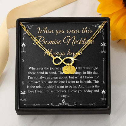 Necklace for Girlfriend, Valentines day gift for Girlfriend, Anniversary gift for Girlfriend, Promise necklace for girlfriend from Boyfriend