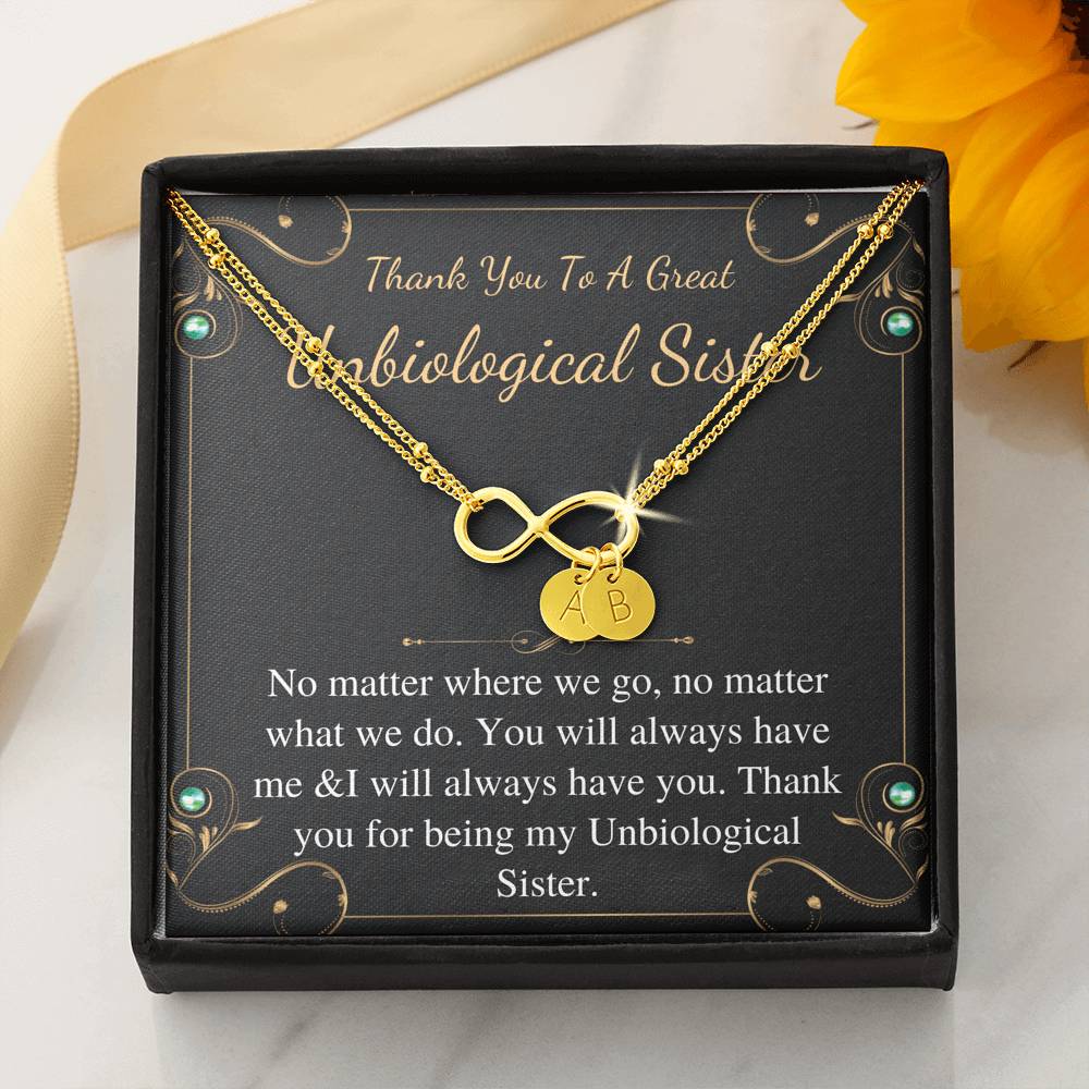 Unbiological Sister Best Friend Gift Jewelry,Best Friend Wedding Gift,Necklace For Best Friend, Best Friends Forever Gift ,Vertical Bar