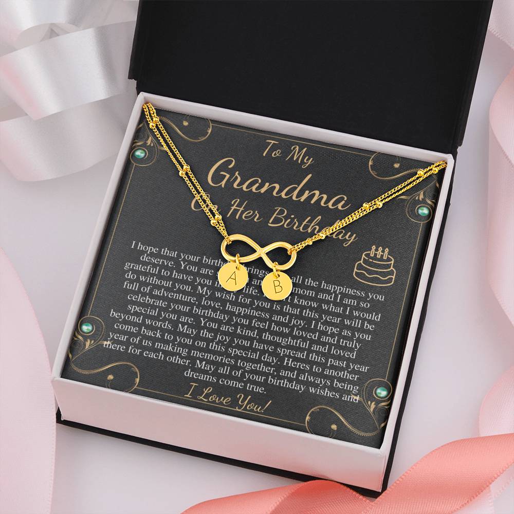 Grandma Birthday Gift from granddaughter or grandSon, Sentimental Gifts for Grandmother Birthday, Grandmother Birthday Charm Bracelet #0647