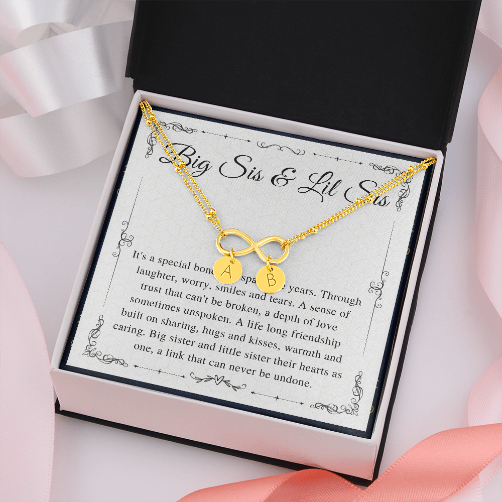 Big Sister & Little Sister Bracelet , Big Sis Lil Sis Gift, Matching Sister Bracelet , Persnalized encraved Bracelet, gift for sister