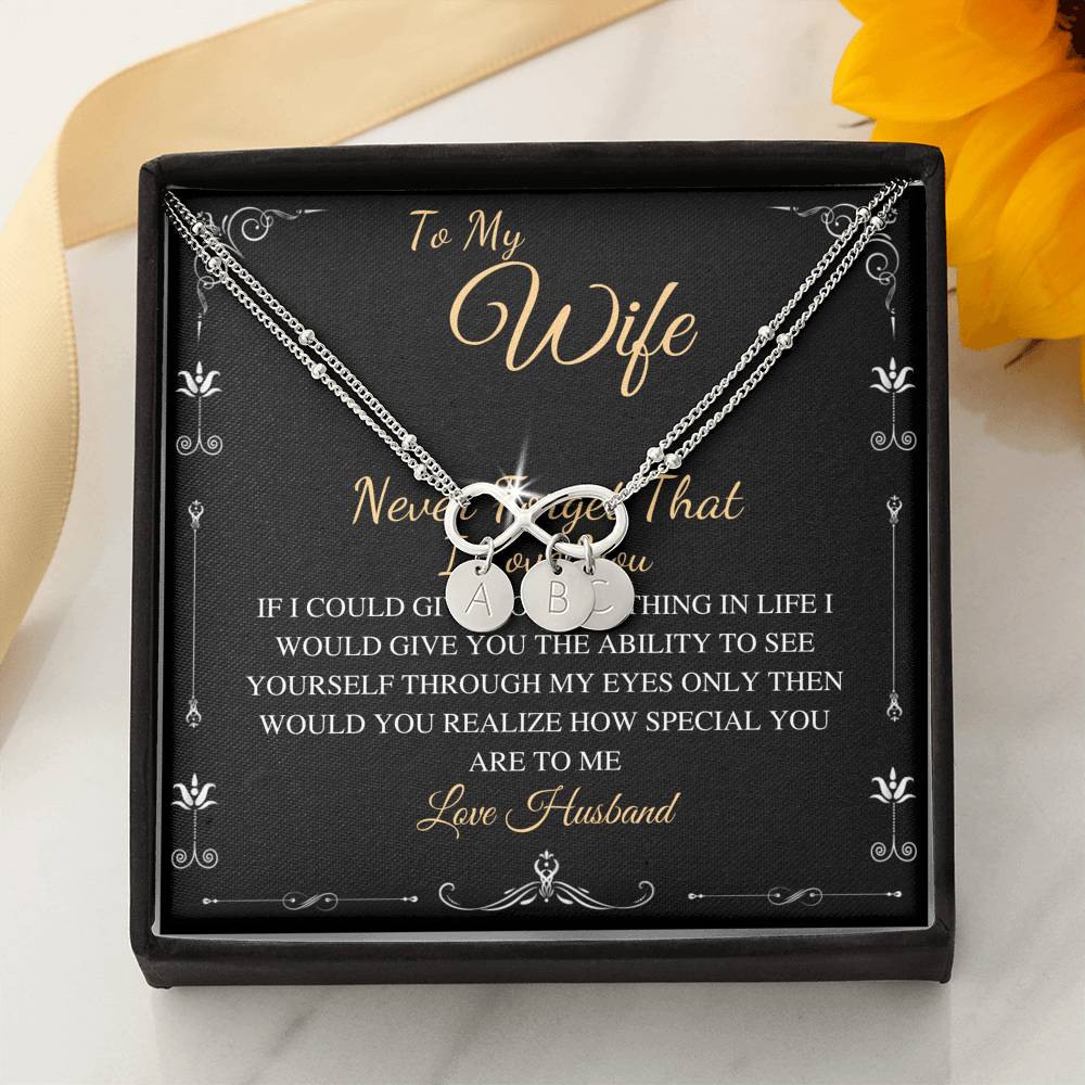 Interlocking Hearts Necklace, To My Girlfriend, Necklace For Girlfriend, Girlfriend Jewelry, Girlfriend Gift, Anniversary Gift For